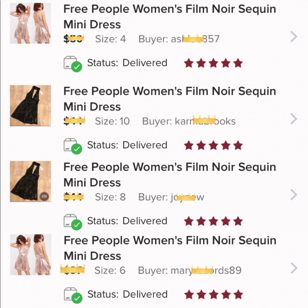 Free People Women's Film Noir Sequin Mini Dress - Picture 3 of 5